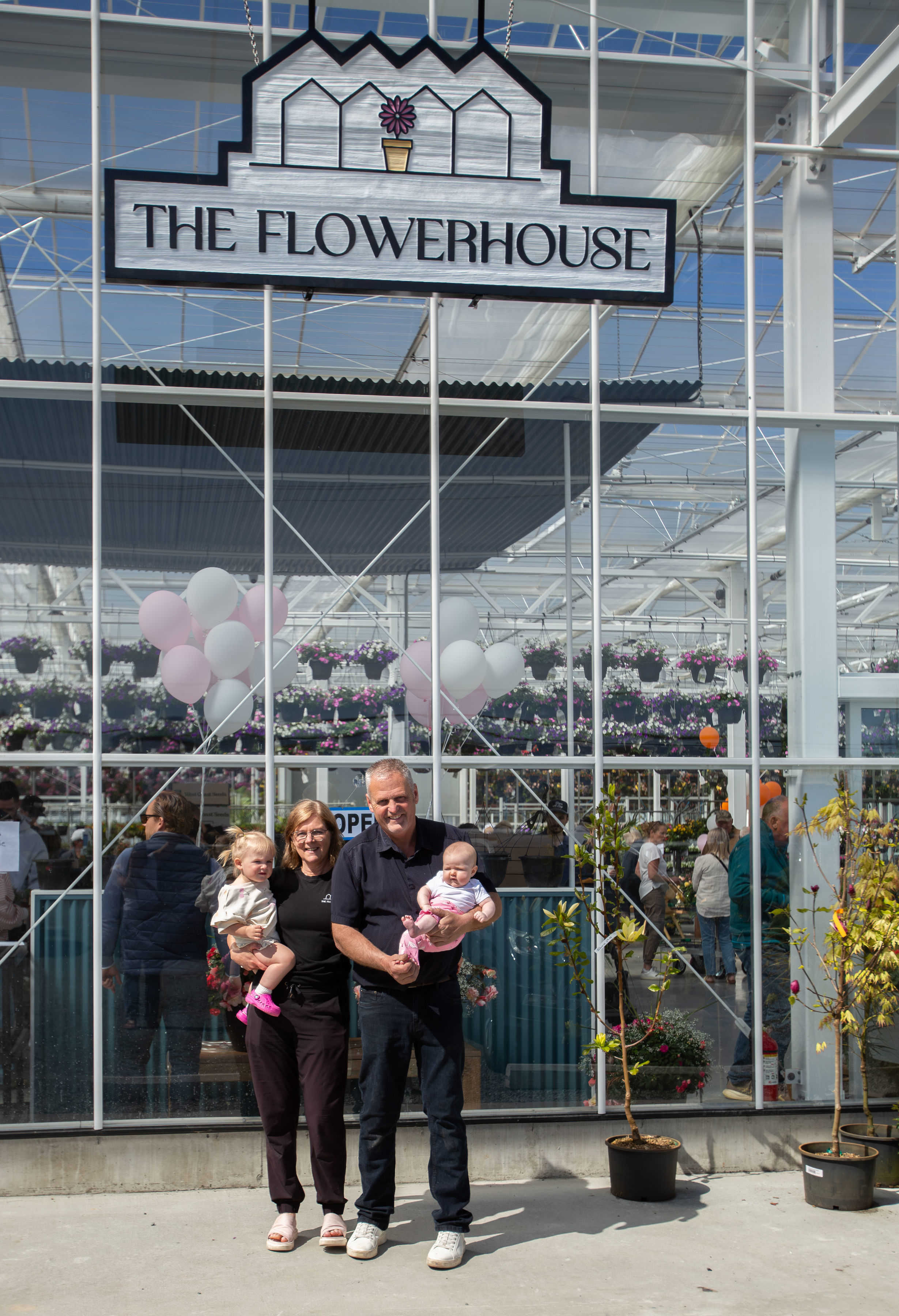 The Flowerhouse founders with family