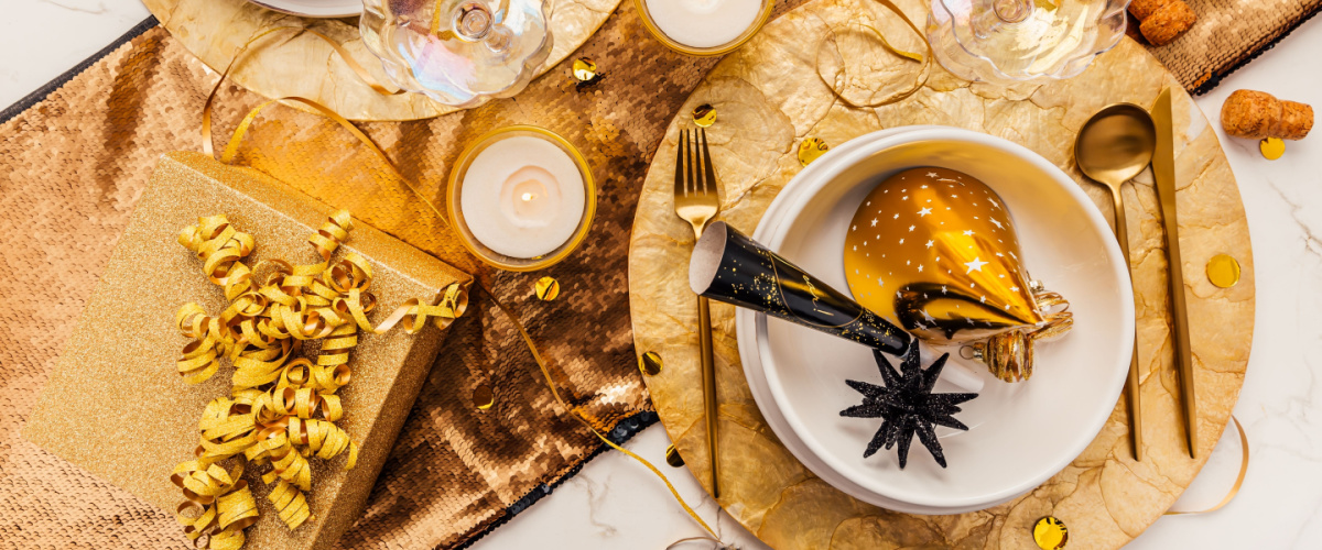 Festive New Year's Eve Table