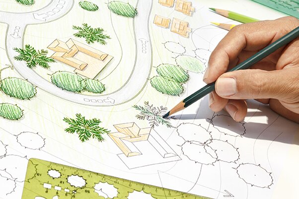 Landscape design planning by Lacoste