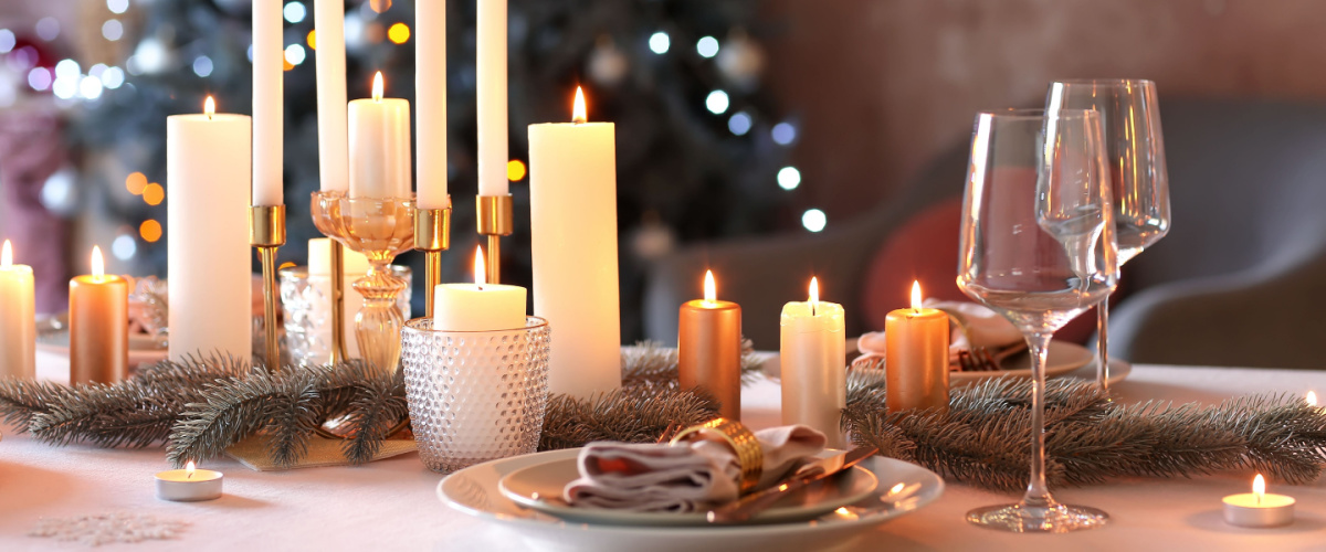Festive New Year's Eve Table